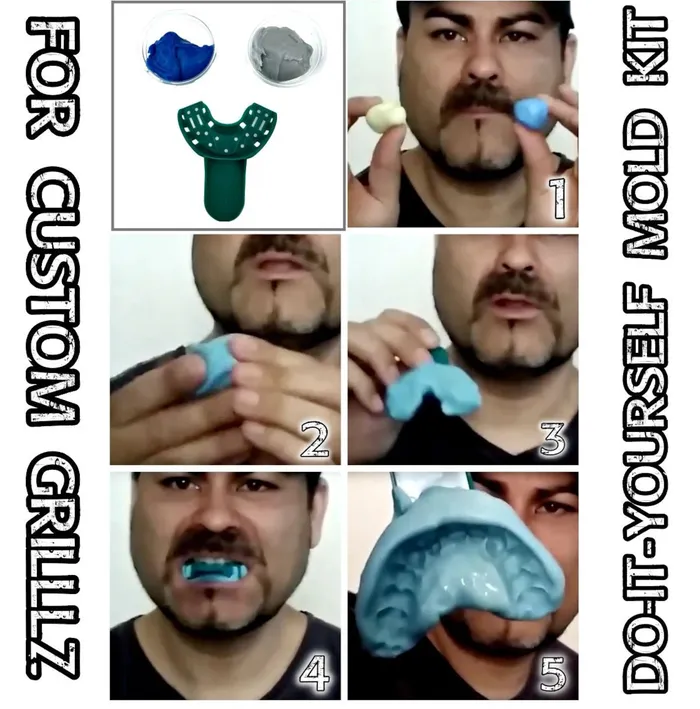 Bling Cartel Admin 10K Gold Double OpenSolid Custom Caps Canine 1st Premolar Rings